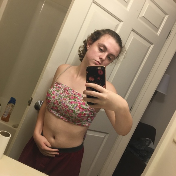 Floral Wrap Scarf Top - Picture 3 of 4